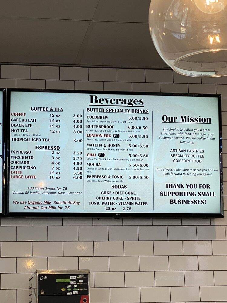 Butter Cafe & Bakery - Upland, CA menu_pic