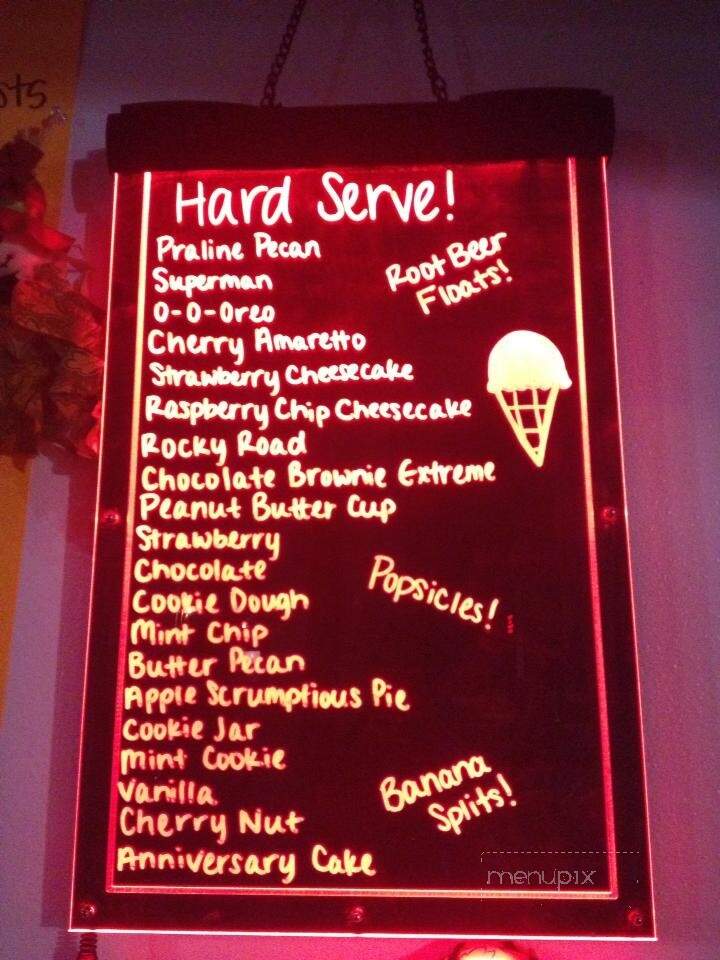 Elena's Ice Cream Shop - Bloomfield, IA menu_pic