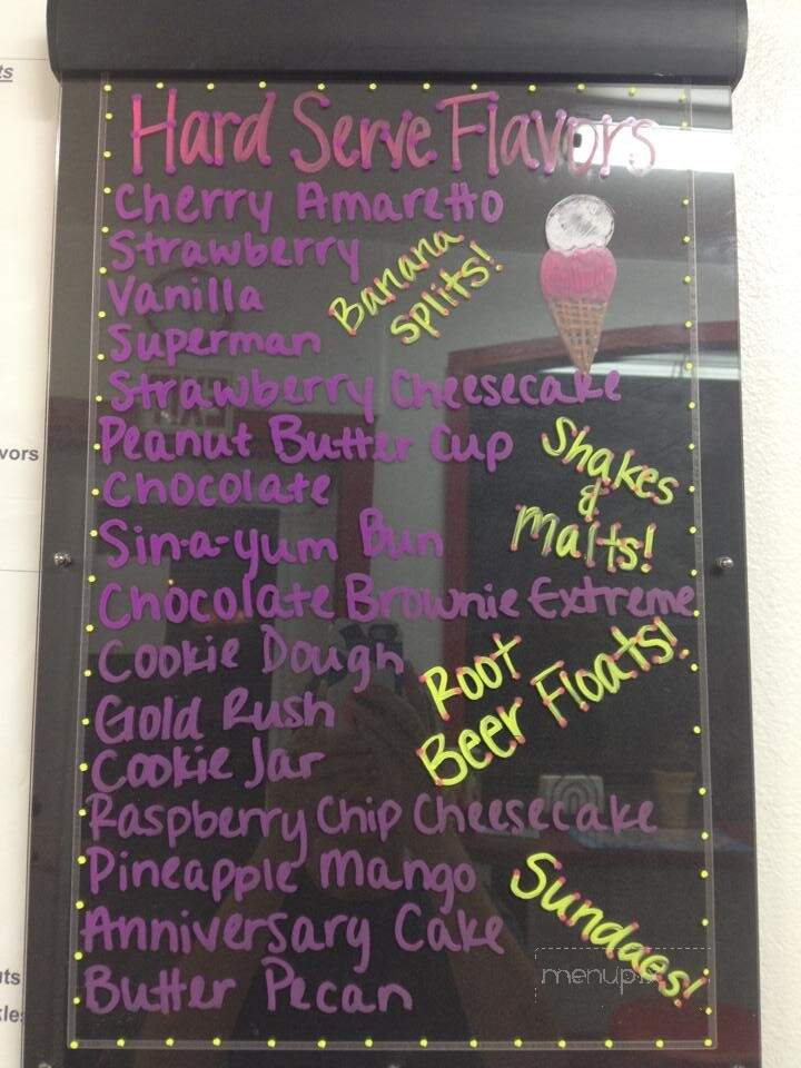 Elena's Ice Cream Shop - Bloomfield, IA menu_pic