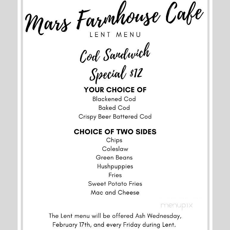 Mars Farmhouse Cafe - Mars, PA