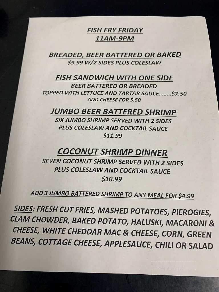 DiSilvio's Family Grill formerly Al's Pub - Hubbard, OH menu_pic