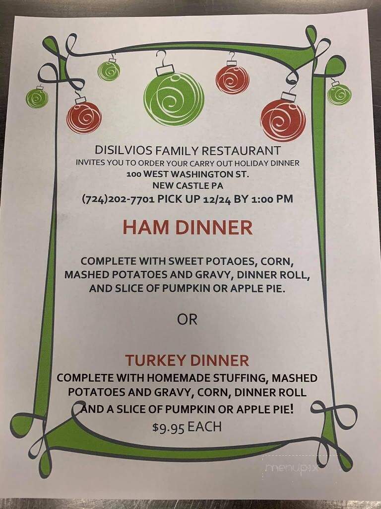 DiSilvio's Family Grill formerly Al's Pub - Hubbard, OH menu_pic
