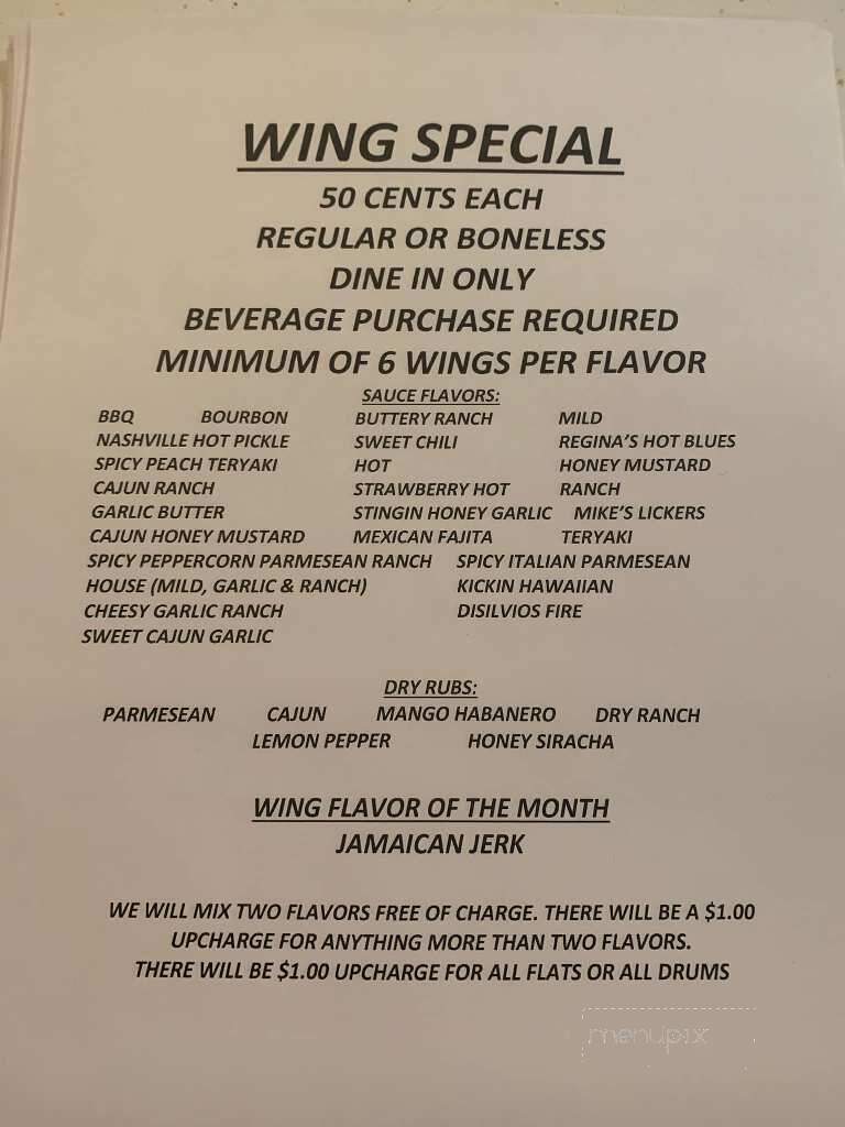 DiSilvio's Family Grill formerly Al's Pub - Hubbard, OH menu_pic