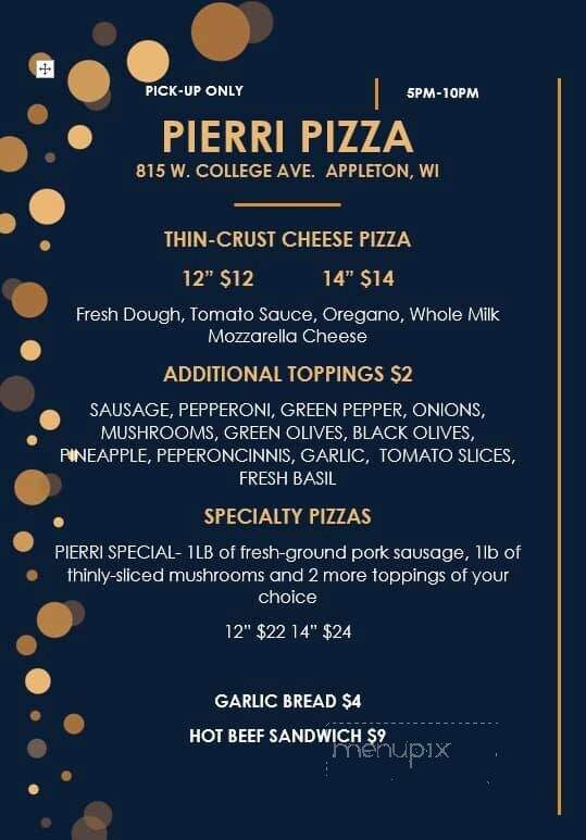 Pierri Pizza - Appleton, WI