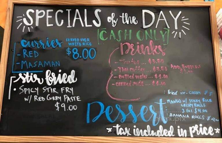 Eve's Thai Kitchen - Reading, PA menu_pic