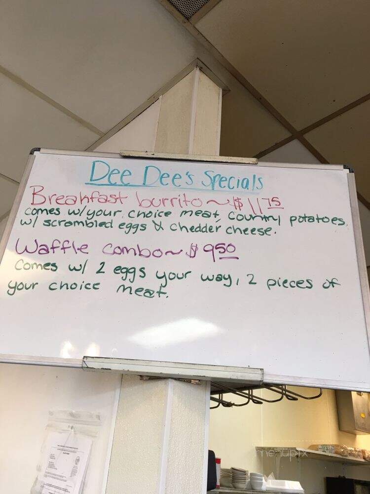 Dee Dee's Cafe - Valley Springs, CA menu_pic