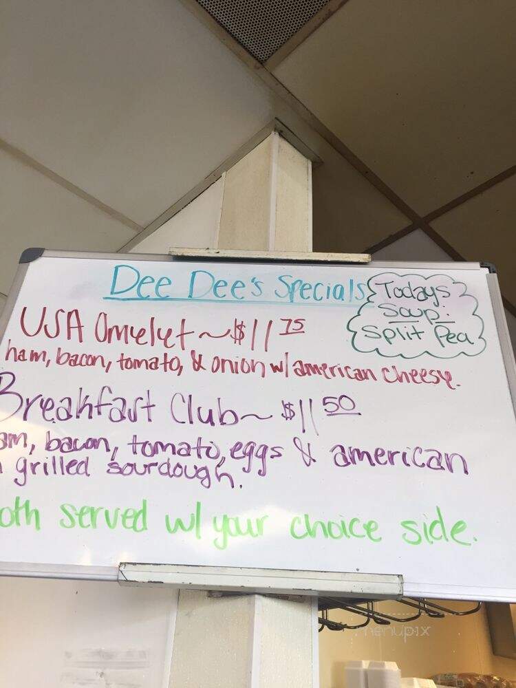 Dee Dee's Cafe - Valley Springs, CA menu_pic