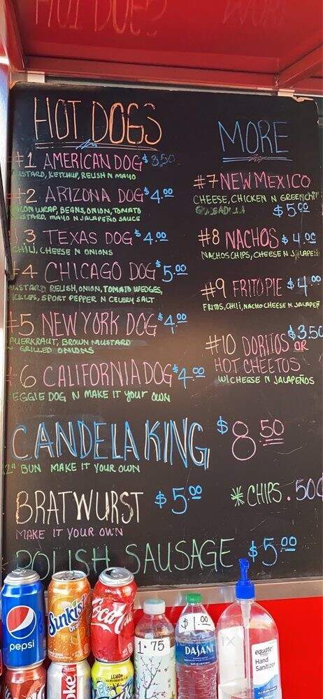 Candela Hotdogs & More - Sierra Vista, AZ menu_pic