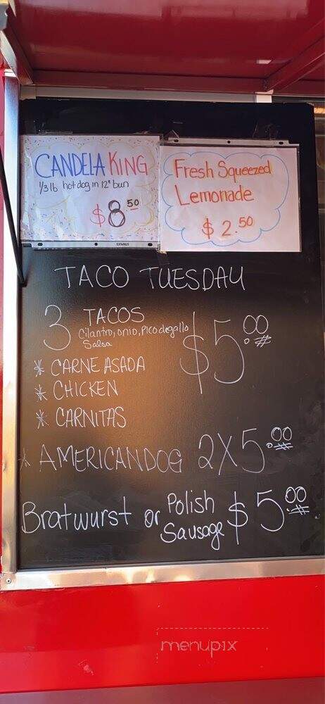 Candela Hotdogs & More - Sierra Vista, AZ menu_pic