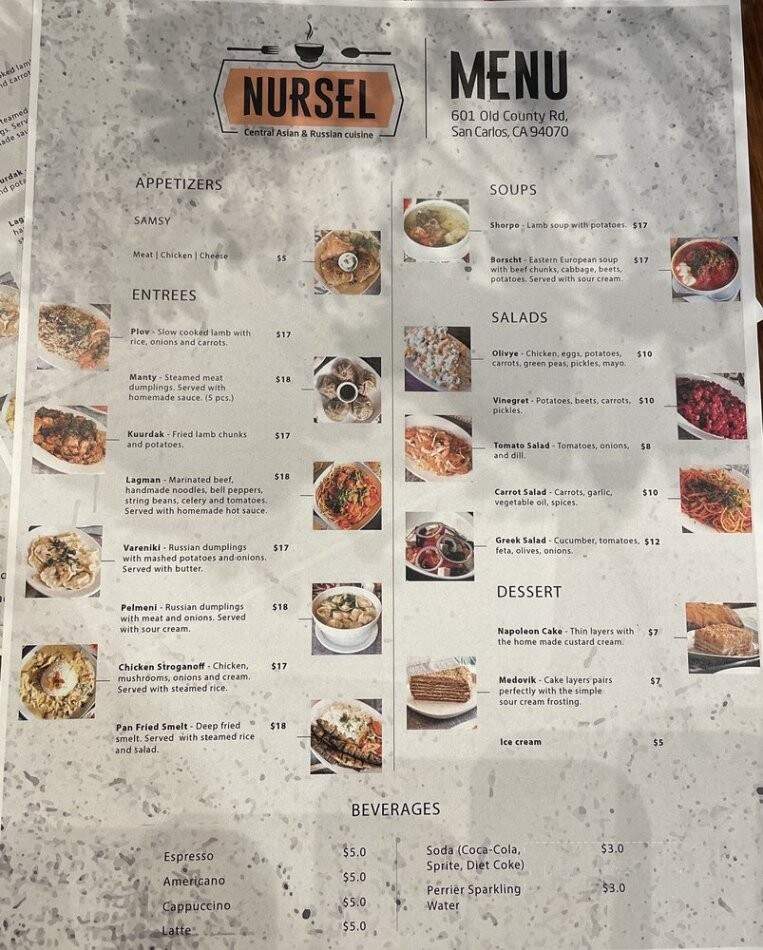 Nursel - San Carlos, CA menu_pic
