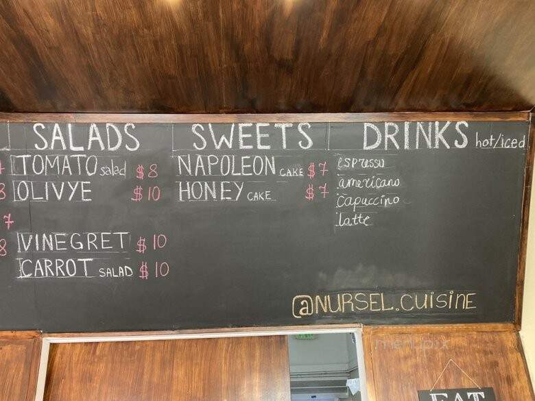 Nursel - San Carlos, CA menu_pic