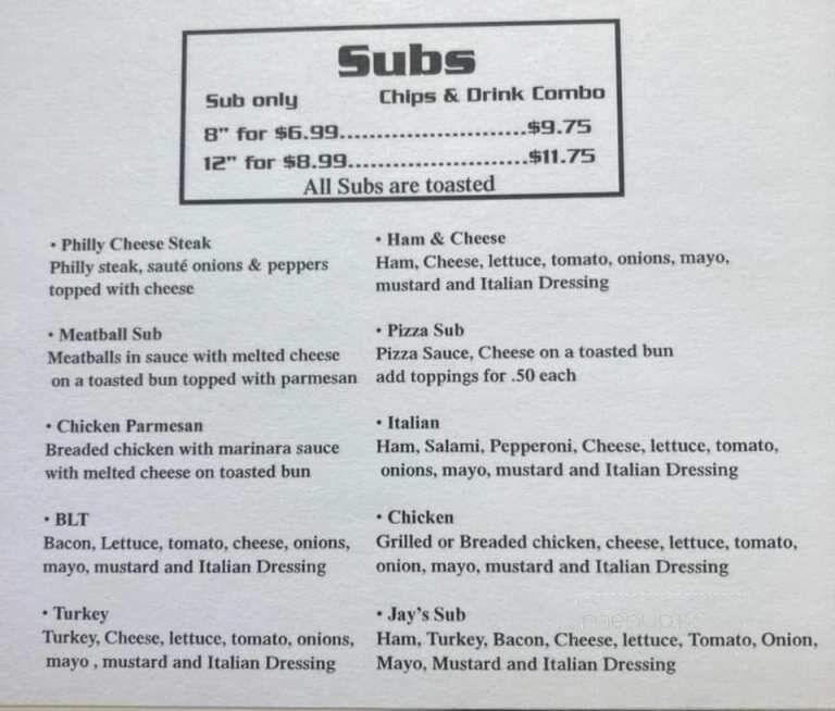 Small City Pizza & Subs - Ashland City, TN menu_pic