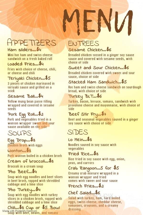 The 13th Street Cafe at WMCTC - Cadillac, MI menu_pic