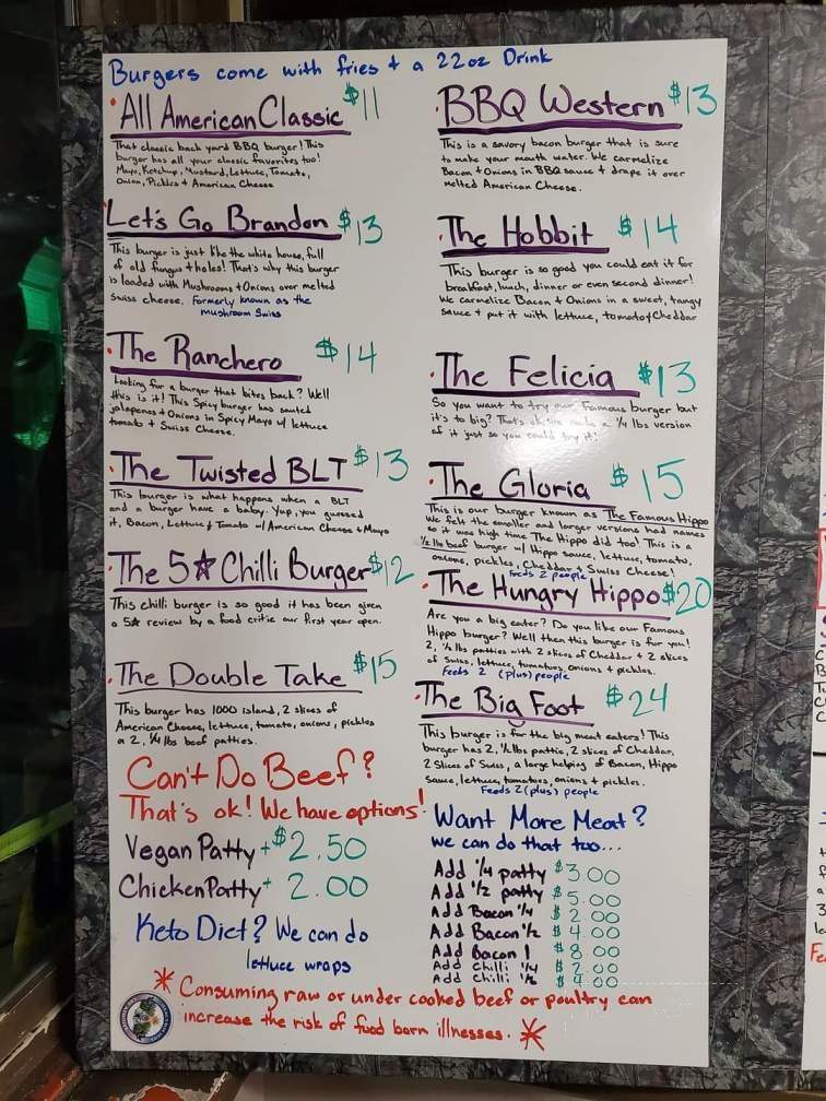 T-P Drive In - Chiloquin, OR menu_pic
