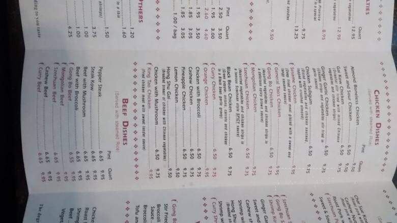 Moy Kong Express - Auburn Hills, MI menu_pic