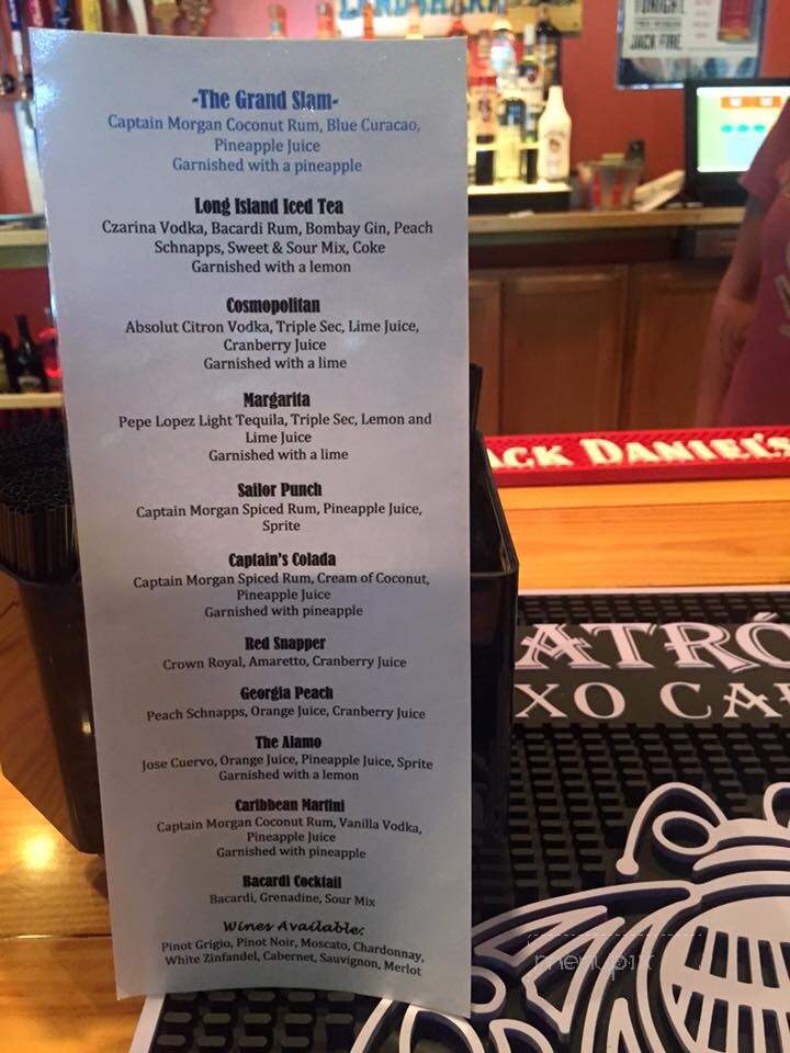 The 4th Out Sports Bar & Grill - Blakely, GA menu_pic
