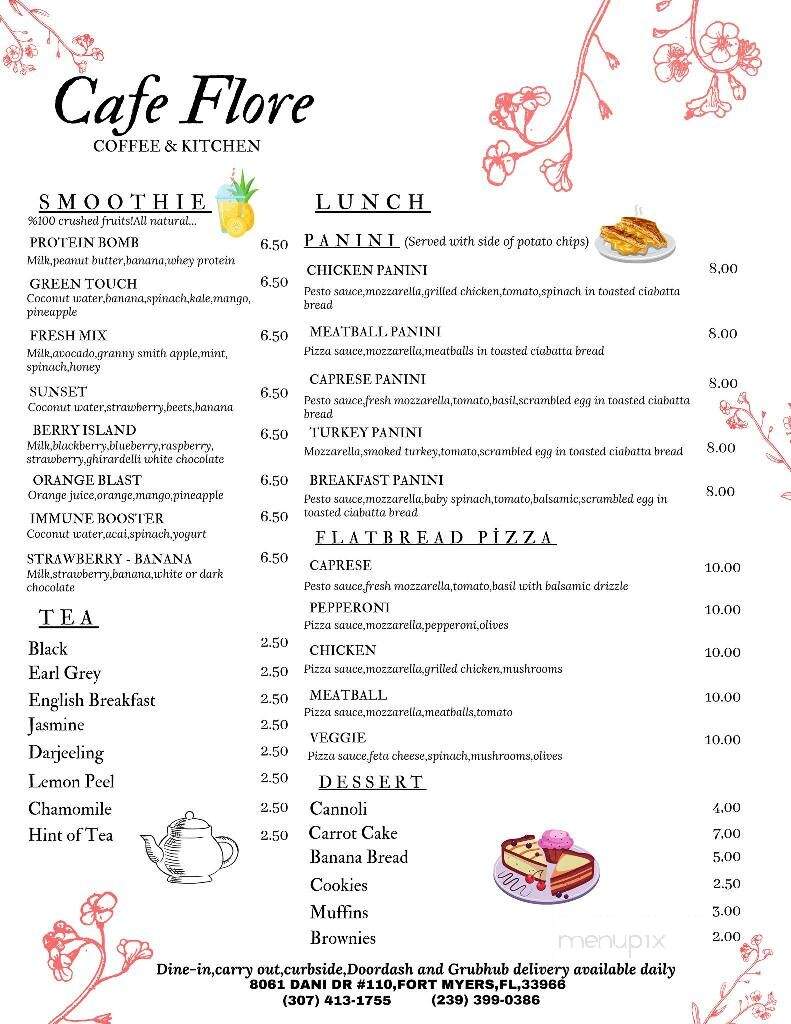 Cafe Flore - Fort Myers, FL menu_pic