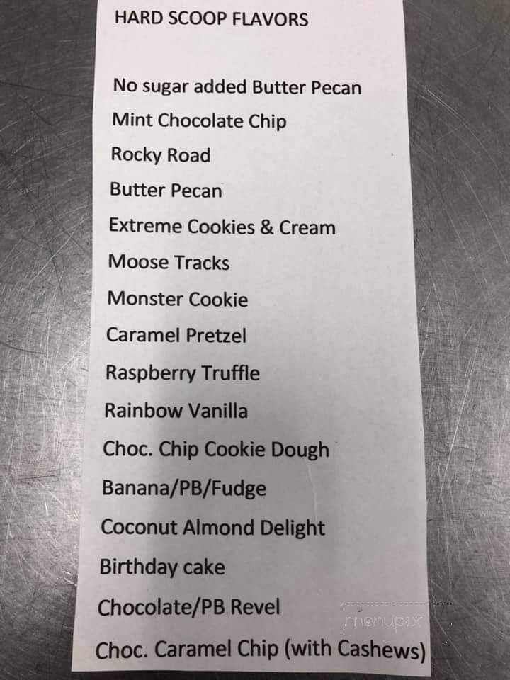Frosty's Frozen Delights - Rural Valley, PA menu_pic