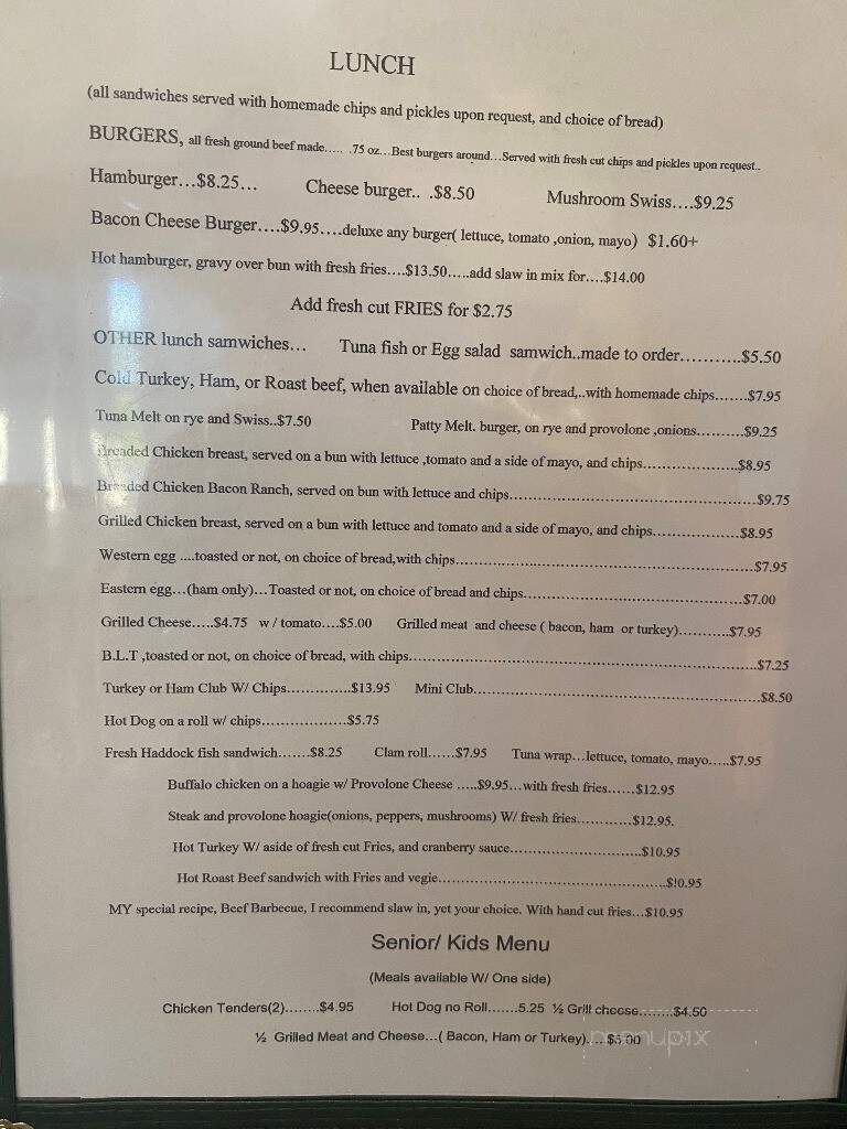 Menu of The Flying Spatula in La Fargeville, NY 13656