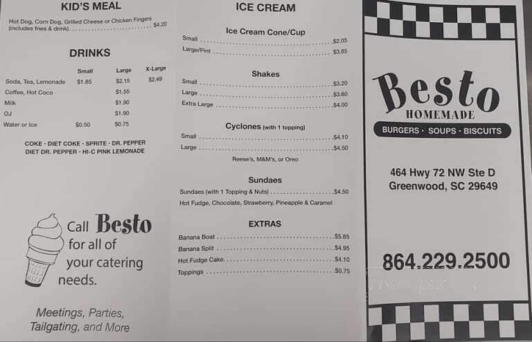 Besto of Greenwood - Greenwood, SC menu_pic