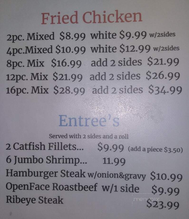 Tannys Grill N Chill - Golconda, IL menu_pic