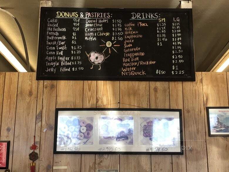 Sun Doughnut - Marysville, CA menu_pic