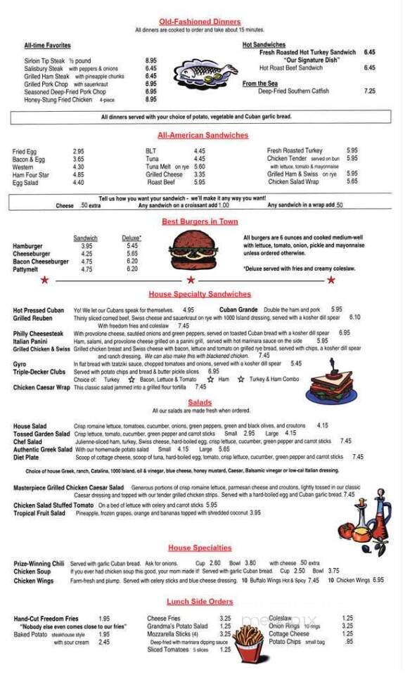 Chatterbox Grill Restaurant - St Petersburg, FL menu_pic