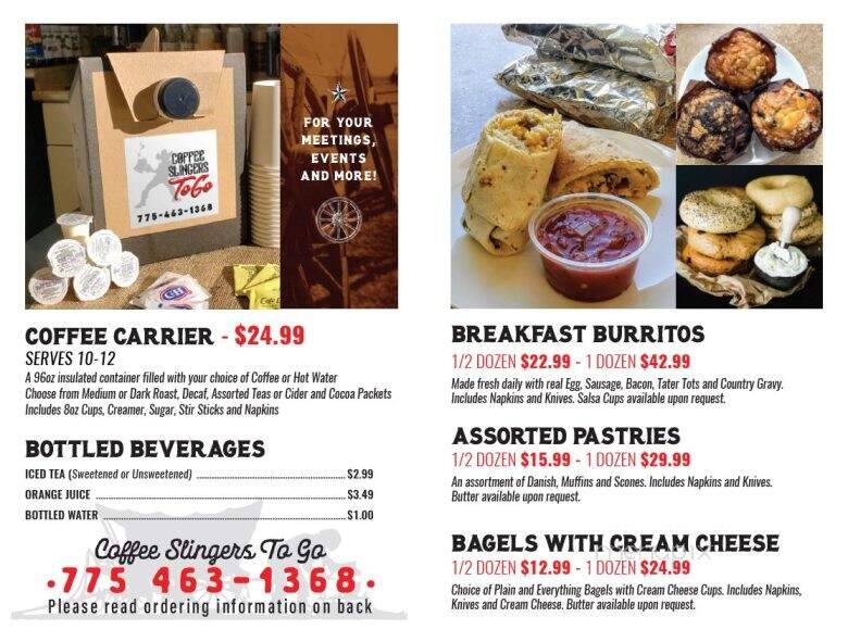 Coffee Slingers - Yerington, NV menu_pic