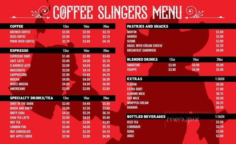 Coffee Slingers - Yerington, NV menu_pic