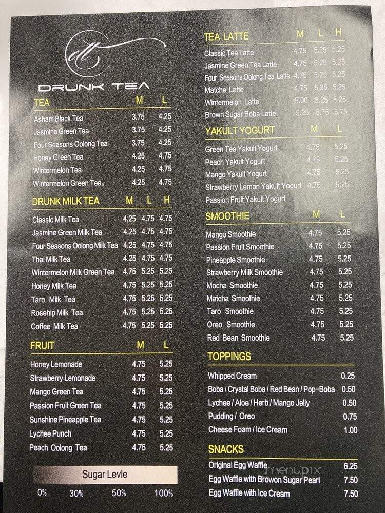 Drunk Tea - Rockville Centre, NY menu_pic