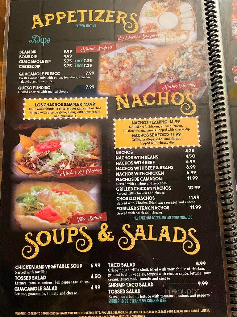 Los charros Havana - Havana, IL menu_pic
