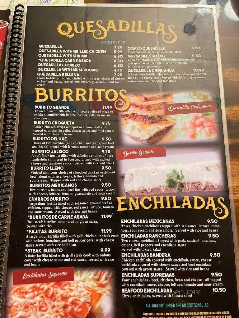 Los charros Havana - Havana, IL menu_pic