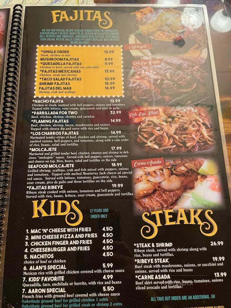 Los charros Havana - Havana, IL menu_pic