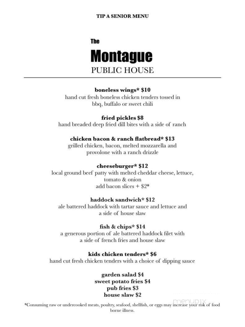 The Montague - Enfield, ME menu_pic
