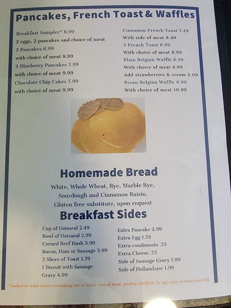 UP North Cafe - Ontonagon, MI menu_pic
