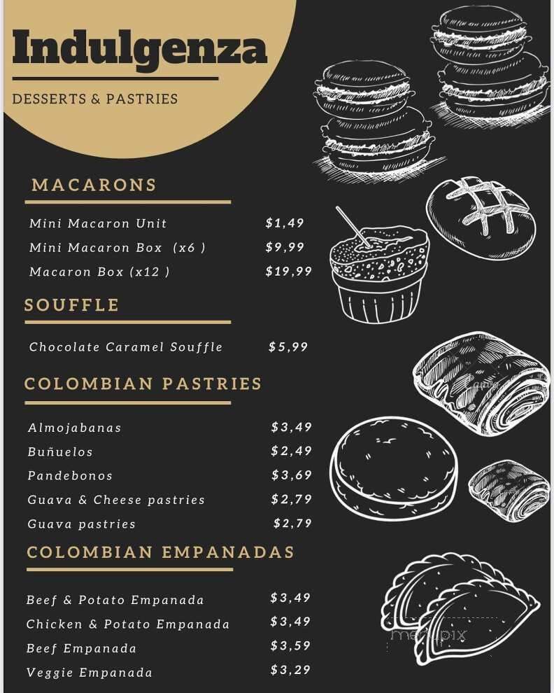 Indulgenza - Waltham, MA menu_pic