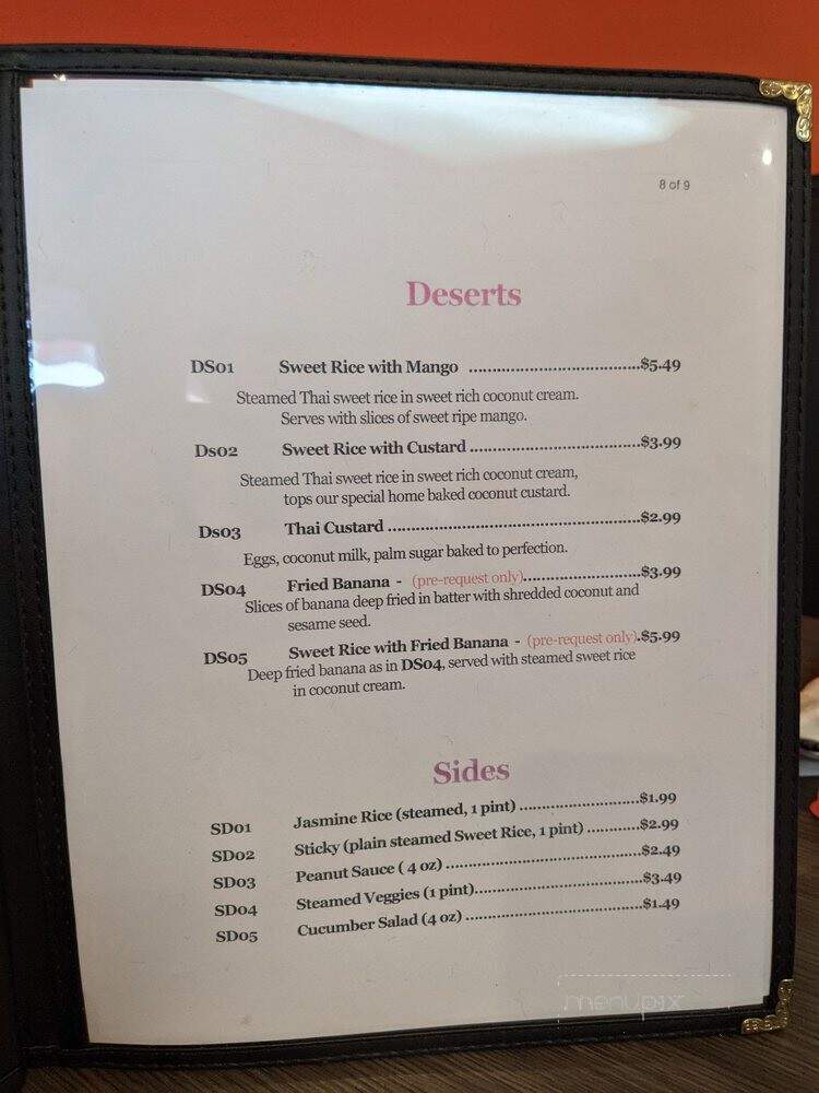 Chow Thai Restaurant - Columbia Heights, MN menu_pic