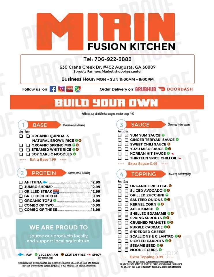 Mirin Fusion Kitchen - Augusta, GA