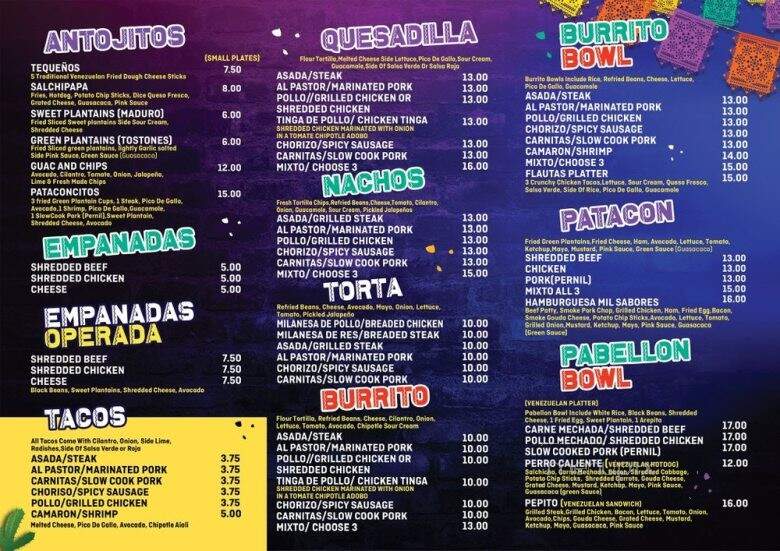 Mil Sabores Restaurant - Bridgeport, CT menu_pic