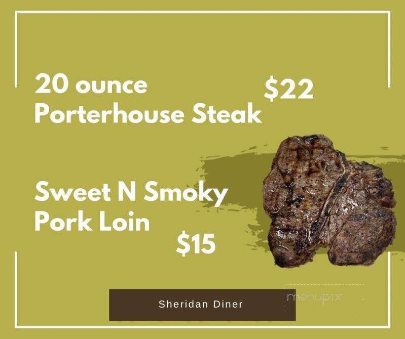 Sheridan Diner - Sheridan, MI menu_pic