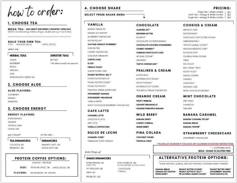 Fairlawn Nutrition - Fairlawn, OH menu_pic