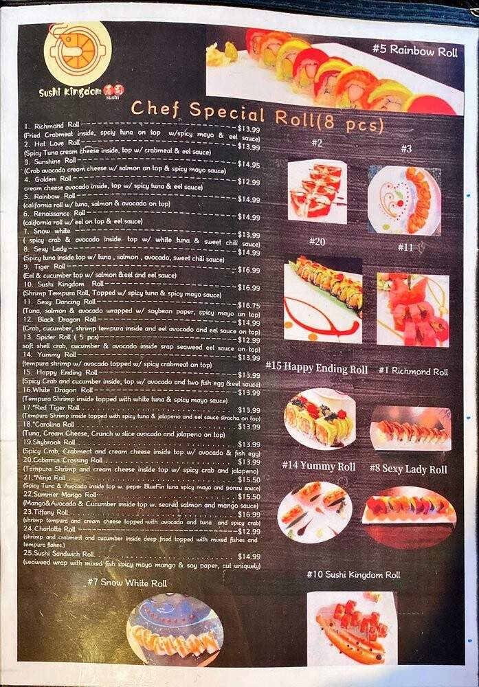 Sushi Kingdom - High Point, NC menu_pic