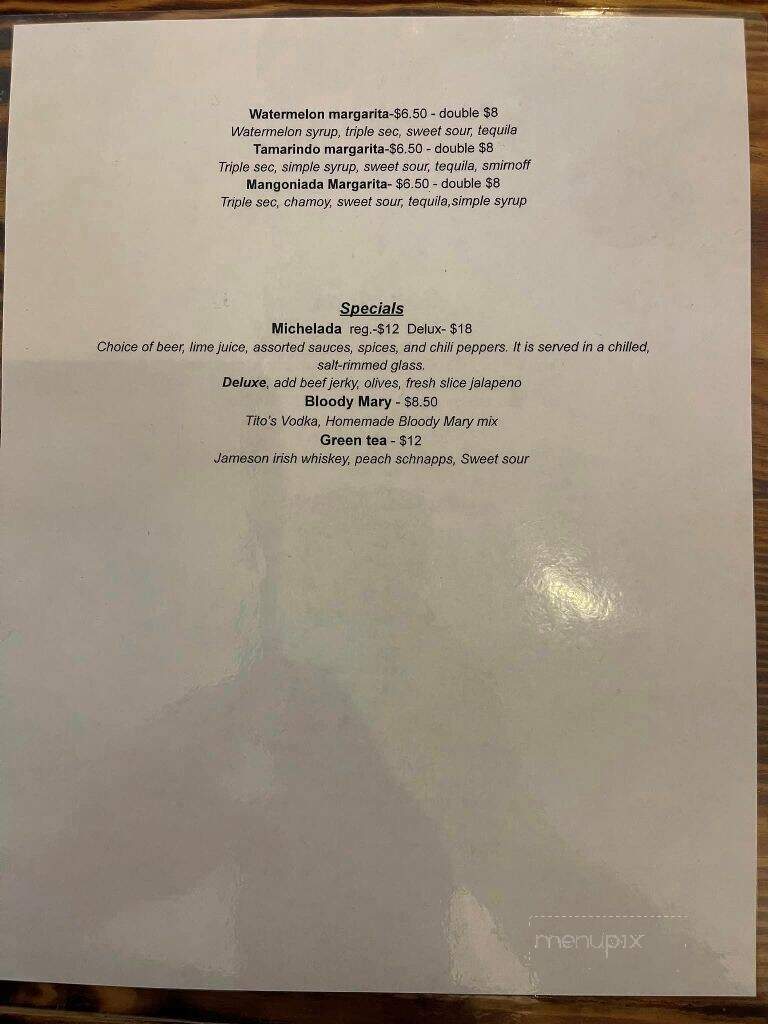 Nueva Era Taqueria - Decatur, TX menu_pic