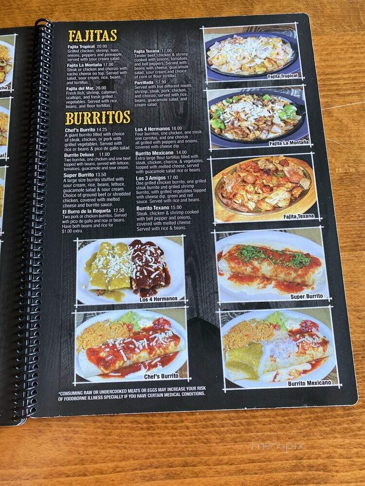 La Montana Mexican Grill - Athens, GA menu_pic