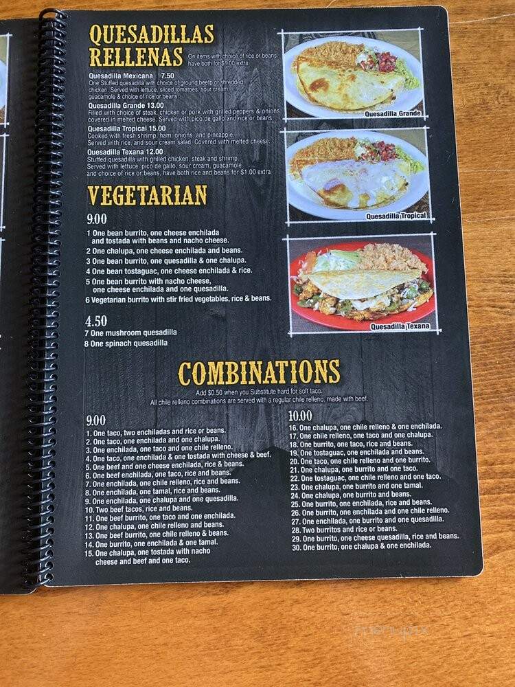 La Montana Mexican Grill - Athens, GA menu_pic