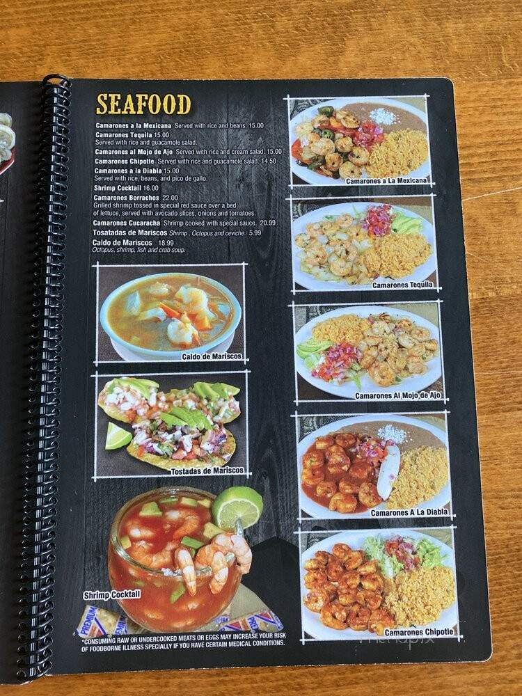 La Montana Mexican Grill - Athens, GA menu_pic