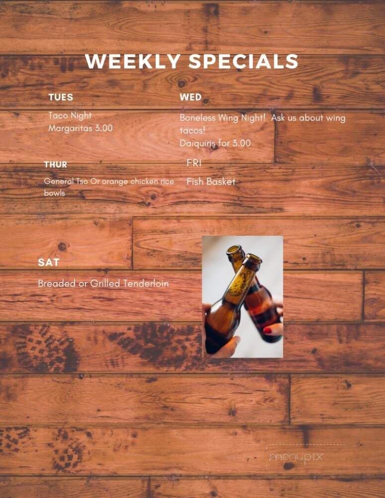 Madison Street Lounge - Brunswick, MO menu_pic