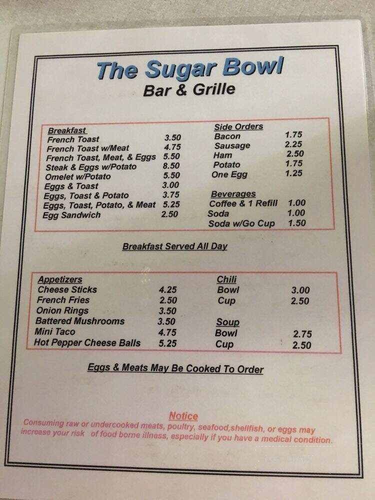 Sugarbowl - Kalamazoo, MI menu_pic