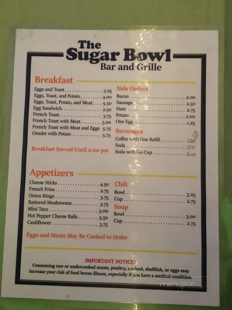 Sugarbowl - Kalamazoo, MI menu_pic