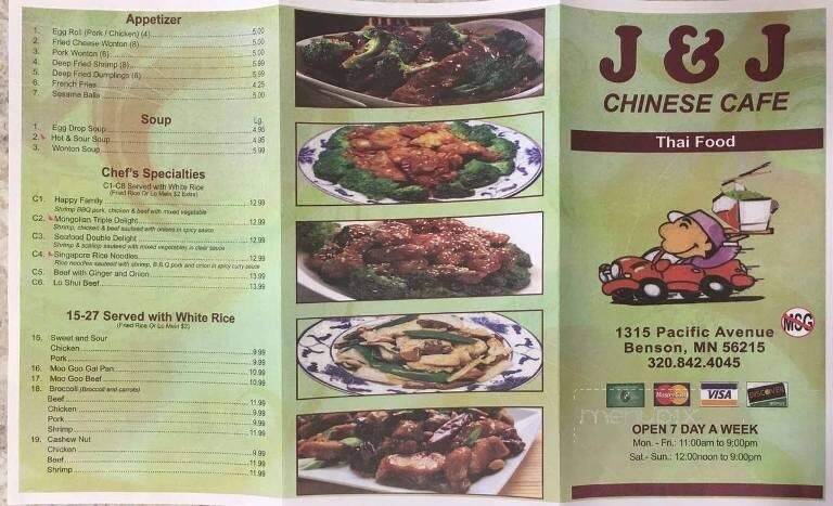 J & J Chinese Cafe - Benson, MN